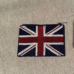 Union Jack Beaded Pouch